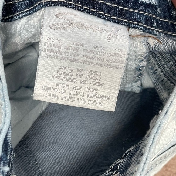 Seven7 5-Pocket Acid Washed Ankle Cropped Jeans Leggings Women’s Size 29. - Picture 9 of 9